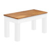 36" Bench | Acacia & White