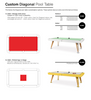 Pool table Diagonal | Green