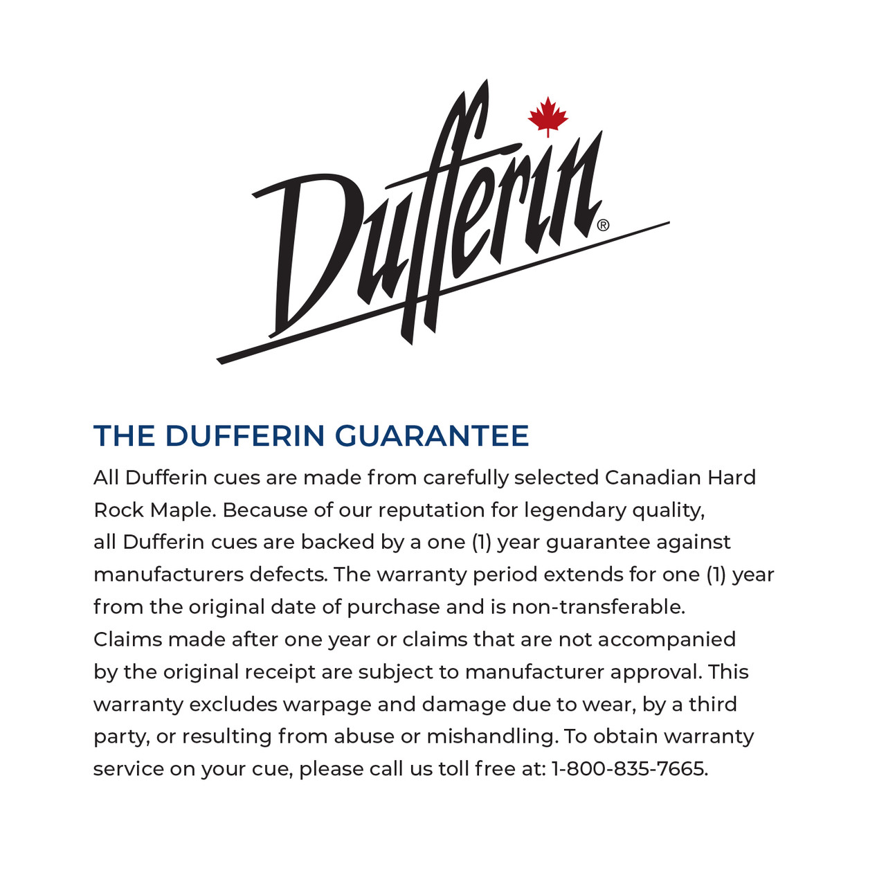 D-543 DUFFERIN POOL CUE