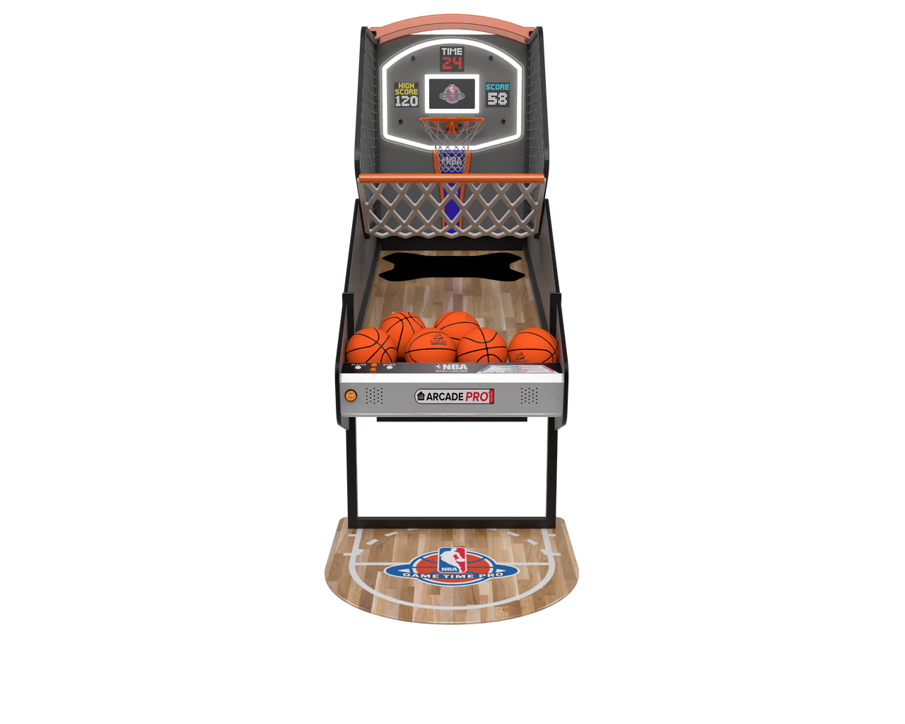 NBA Game Time Pro 8 Foot Basketball Arcade Machine