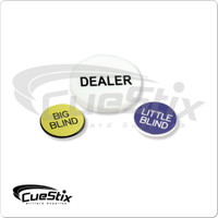 Poker Game Buttons (Set of 3)
