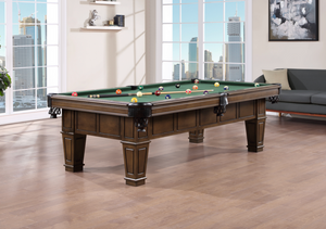 Brewster 8' Pool Table in Brown Walnut