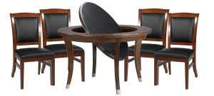 Sterling 54 Inch Flip Top 2 in 1 Game Table Set Sterling 54 Inch Flip Top 2 in 1 Game Table Set