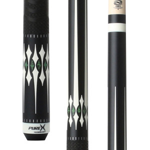 HXT68 Cue | Midnight Black, Bone & Malachite HXT68 Cue | Midnight Black, Bone & Malachite