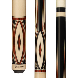 G-3394 | Maple, Black, Silver & Cocobolo 4 Point Graphic, Wrapless Handle G-3394 | Maple, Black, Silver & Cocobolo 4 Point Graphic, Wrapless Handle