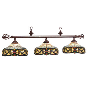 HARMONY 54" STAINED GLASS BILLIARD FIXTURE HARMONY 54" STAINED GLASS BILLIARD FIXTURE