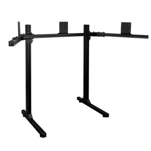 Free-Standing Triple Monitor Stand (Up to 32") | Matte Black | VESA 100mm/75mm