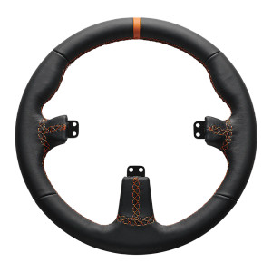 Asetek SimSports Round Black Leather Rim Asetek SimSports Round Black Leather Rim