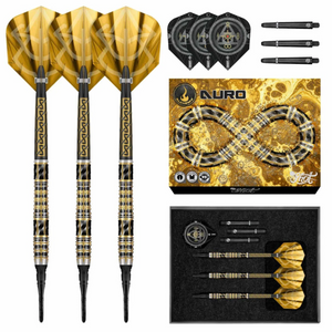 Alchemy Auro Soft Tip Dart Set-95% Tungsten Barrels