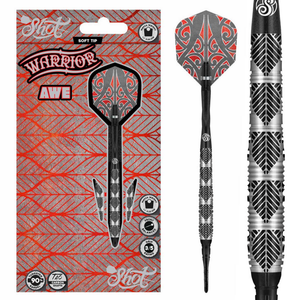 Warrior Awe Soft Tip Dart Set-90% Tungsten Barrels