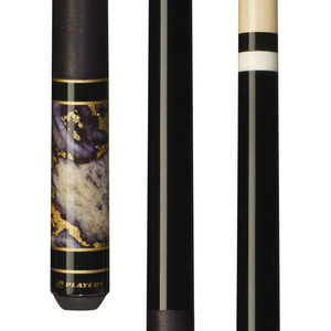 Players Obsidian Grey Cue with Black Linen Wrap