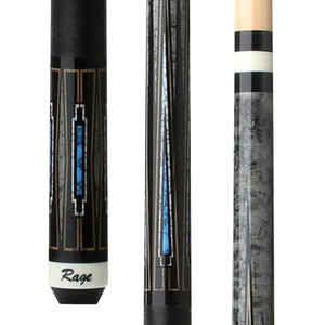 RG217 | Rage Blue Deco Cue with Black Nylon Wrap