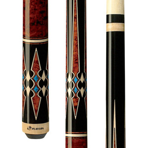 G-3395 | Cherry with Blue Recon Wrapless Cue