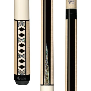 LCR51 | Carom Premium Ivory Birdseye Maple with Abalone Wrapless Cue