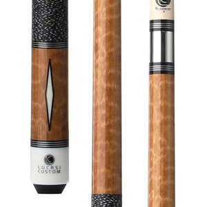 LZD3 | Exotic Apitong Diamond Series Cue with Black/White Linen Wrap