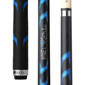 LHRV21 | Rival Black & Metallic Blue Matte Finish Cue with Rival G5 Grip
