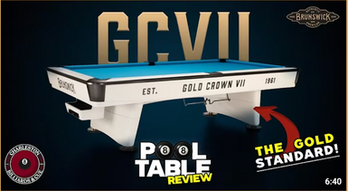 Review Spotlight: The Brunswick Gold Crown 7 Pool Table