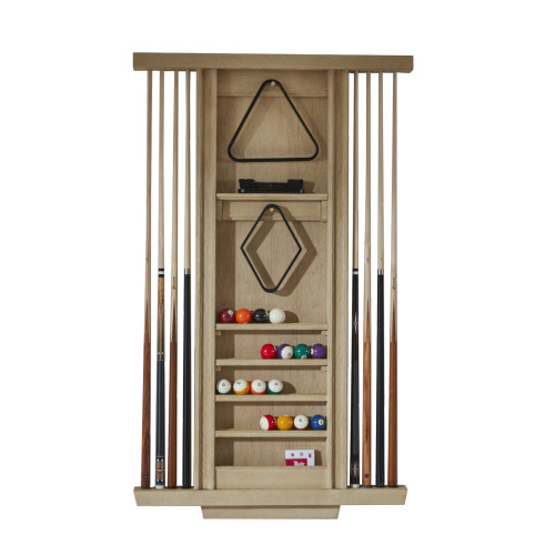 Port Royal Wall Cue Rack | White Oak 