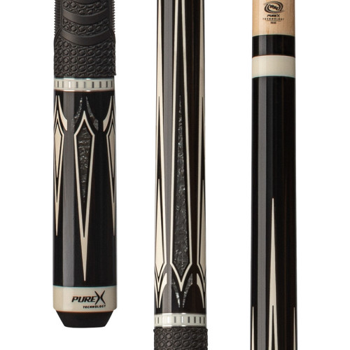 HXT104 Cue | Midnight Black, Silver Crush & Decal