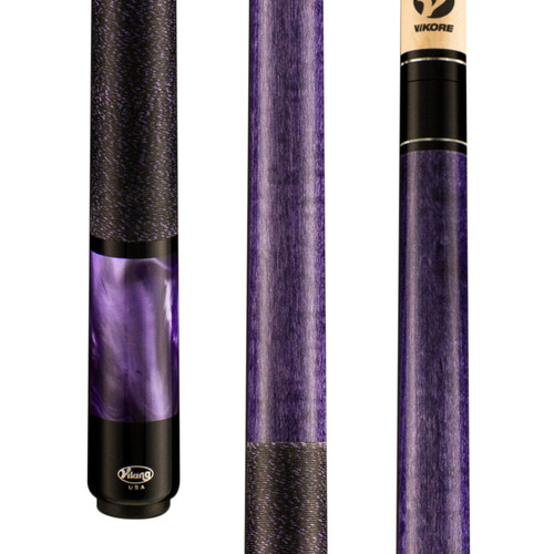 VIK-B2806 Cue | Purple Stain, Northwood Maple, Pearl Rings