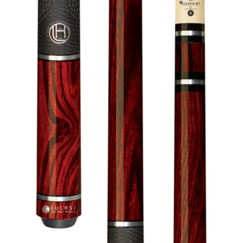 LHF10 | Exotic and Deceptively Simple Cocobolo w/ Hybrid 3mm Silver Rings, Fusion G5 Grip