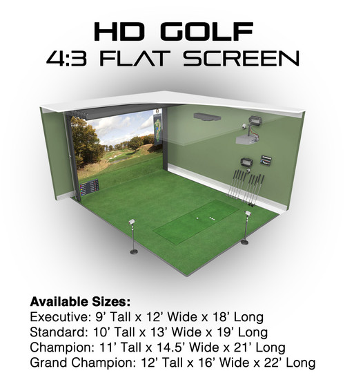 HD Golf Simulators Flat 4x3