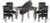 Sterling 54 Inch Flip Top 2 in 1 Game Table Set  Sterling 54 Inch Flip Top 2 in 1 Game Table Set