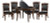 Sterling 54 Inch Flip Top 2 in 1 Game Table Set  Sterling 54 Inch Flip Top 2 in 1 Game Table Set