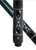 G1101 | Black Urethane, Turquoise & MOP Inlays, Lizard Leather Wrap