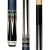 Players Black & Bocote Cue with Blue/Black Linen Wrap