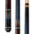 D-546 | Coffee Stain Curly & Blue Recon Wrapless Cue