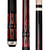 D-SE46 | Black & Cocobolo Cue with Embossed Leather Wrap