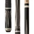 HXT104 | Black with Silver Crush Cue with MZ Grip