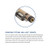 LZC31 | Antique Birdseye & Black/Imitation Bone Cue with Embossed Leather Wrap