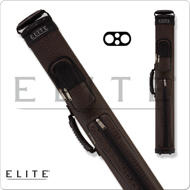 Elite 2x2 ECCP22 Leatherette Hard Case - Brown