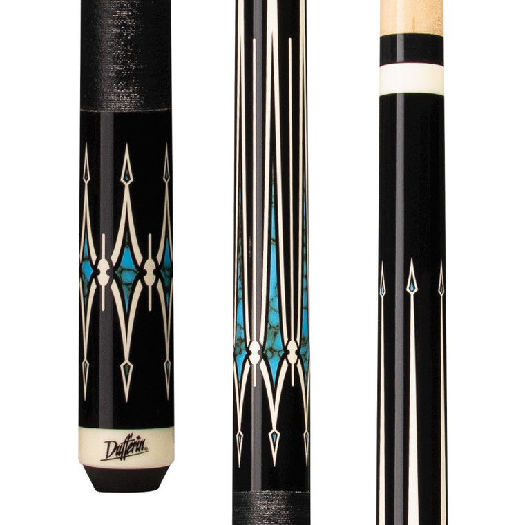 D-355 | Black Turquoise Cue D-355 | Black Turquoise Cue