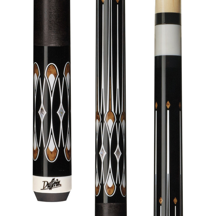 D-SE22 | Old-Smoke Stained Maple, Black/White Points, Pearl Diamond Accents D-SE22 | Old-Smoke Stained Maple, Black/White Points, Pearl Diamond Accents