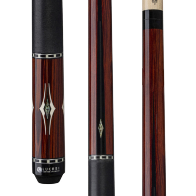 LUX62 | Rengas, Black, Imt. Bone & Mother-Of-Pearl diamonds, Solid Black Linen Wrap, Slim Shaft Upgrade LUX62 | Rengas, Black, Imt. Bone & Mother-Of-Pearl diamonds, Solid Black Linen Wrap, Slim Shaft Upgrade