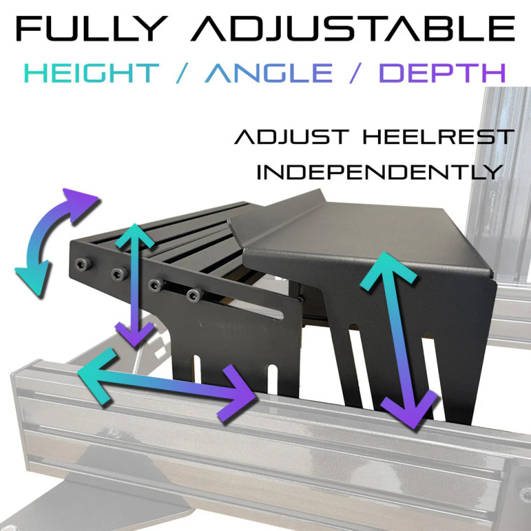 Aluminum Pedal Deck & Heel Rest Aluminum Pedal Deck & Heel Rest