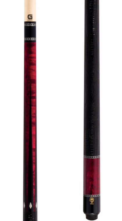 G515 | Burgundy Birdseye Maple & Pewter Inlays