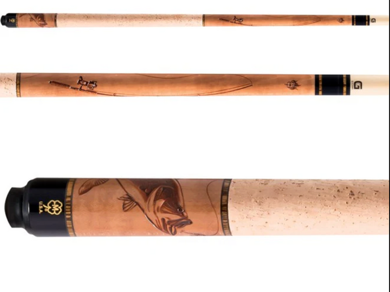 G439 | Michigan Maple, Fishing Engraving