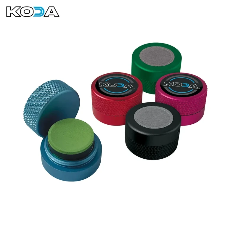 Round Magnetic Chalk Holder with Scuffer & Screw-on Cover