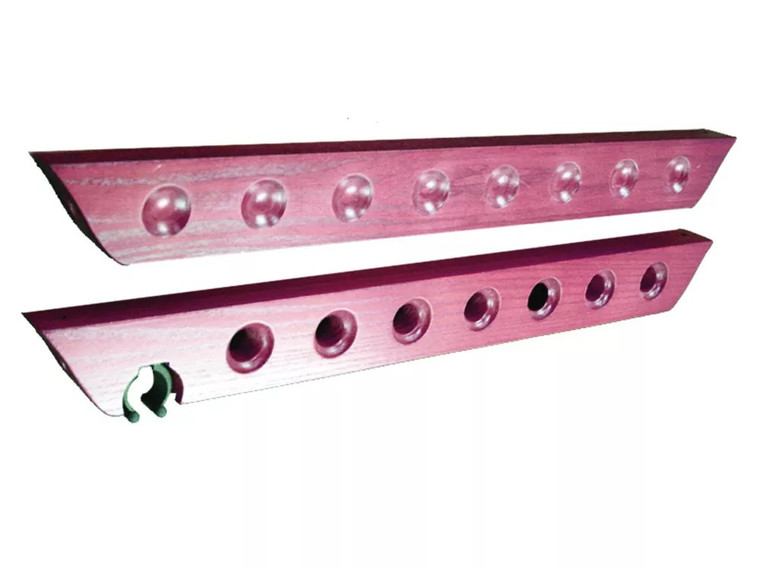 Two Piece Wooden Wall Rack