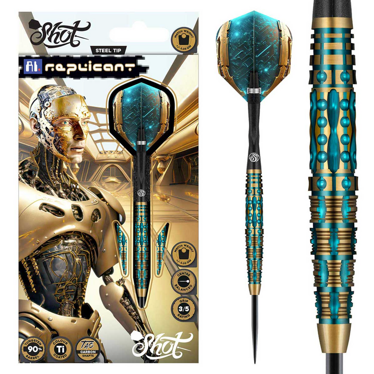 AI Replicant Steel Tip Dart Set-90% Tungsten Barrels