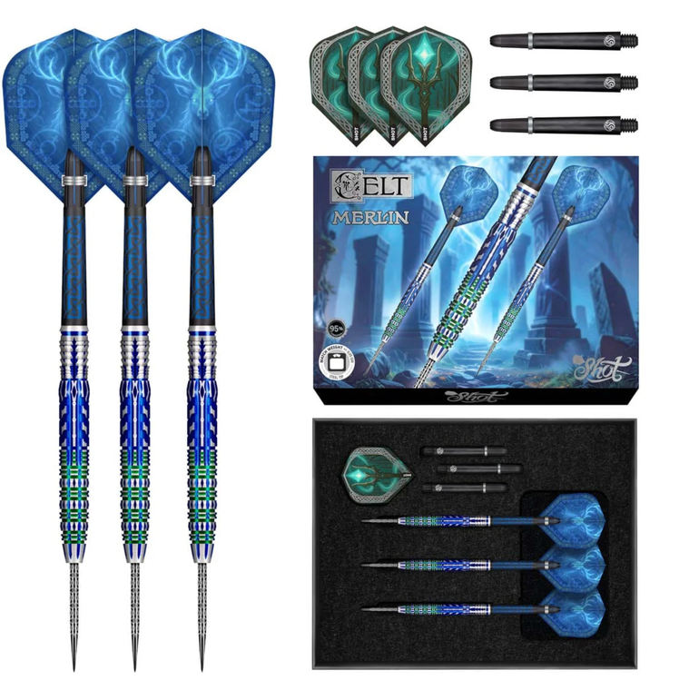 Celt Merlin Steel Tip Dart Set-95% Tungsten Barrels