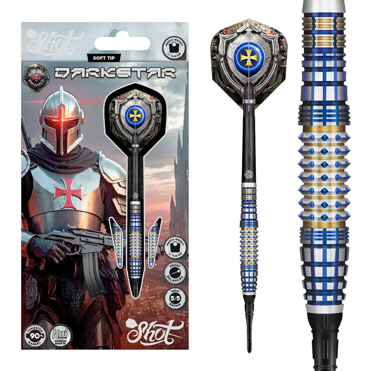Future Knights Darkstar Soft Tip Dart Set-90% Tungsten