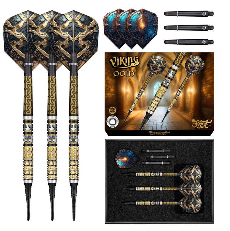 Viking Odin Soft Tip Dart Set-95% Tungsten Dart Barrels