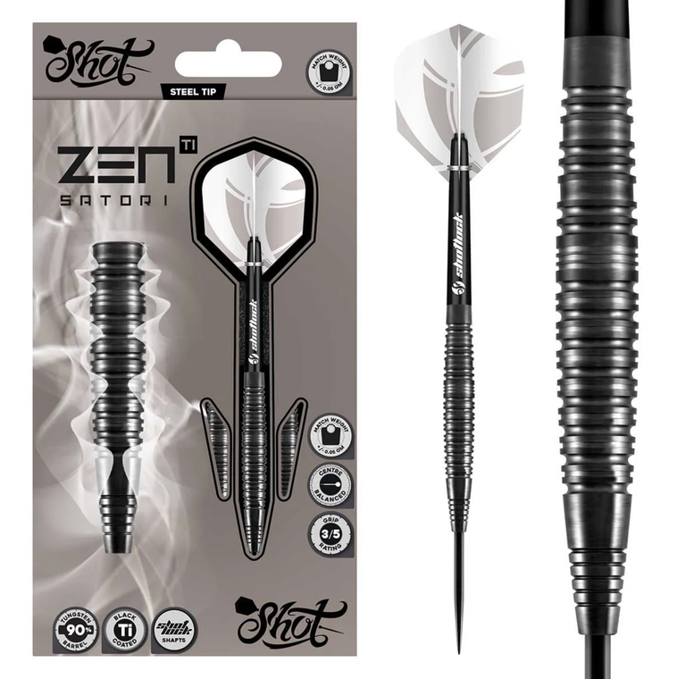 Zen Satori Steel Tip Dart Set - 90% Tungsten