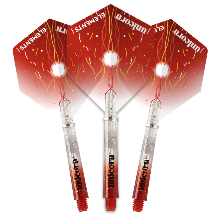 Gripper 4 Elements Firestorm Two-Tone Flight and Shaft Combo