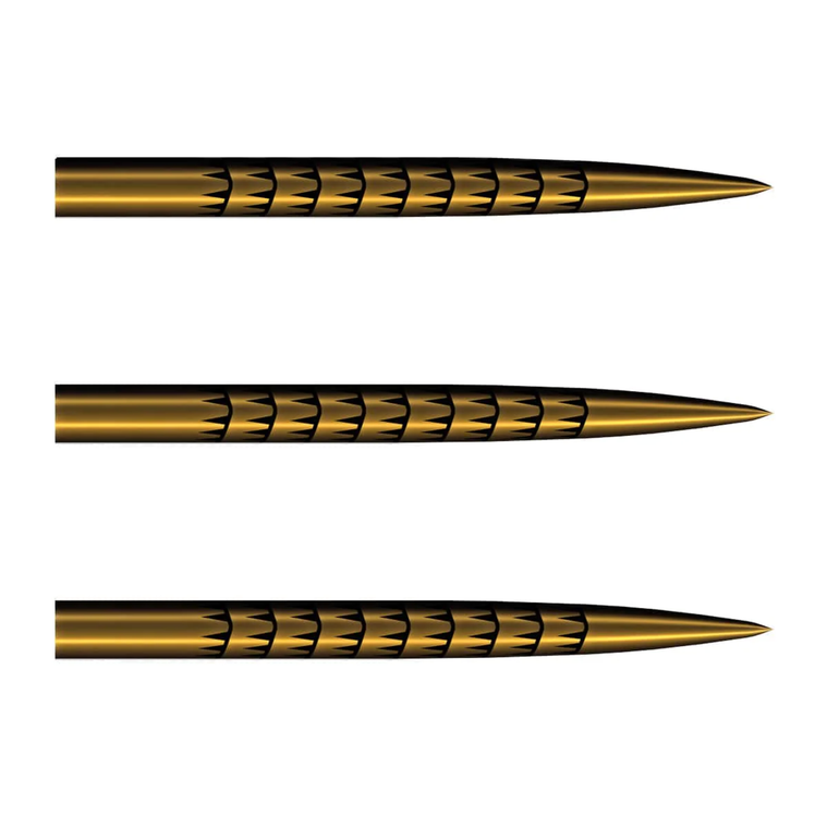 Badlands Tracks Steel Tip Dart Points Gold Ti
